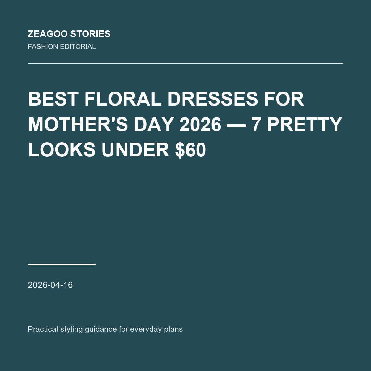 Best Floral Dresses for Mother's Day 2026 — 7 Pretty Looks Under $60