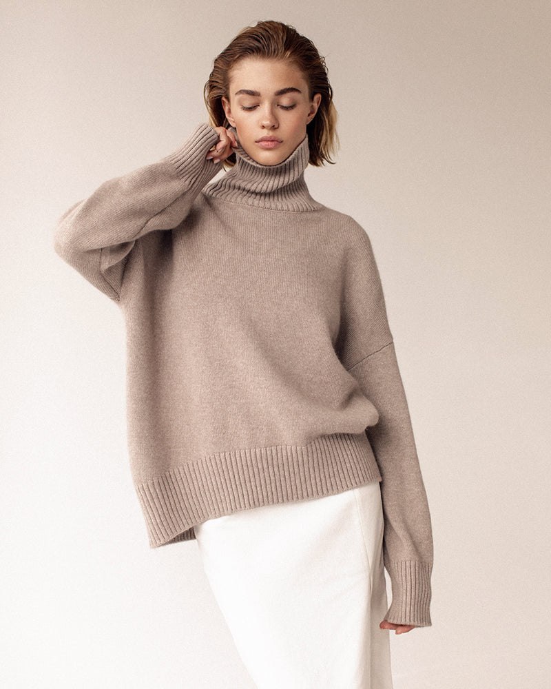 Turtleneck Loose Knit Sweater