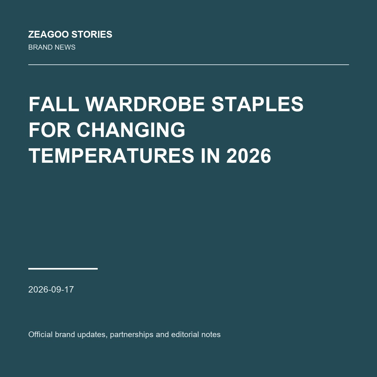 Fall Wardrobe Staples for Changing Temperatures in 2026