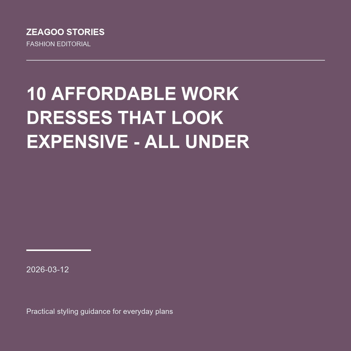 10 Affordable Work Dresses That Look Expensive - All Under