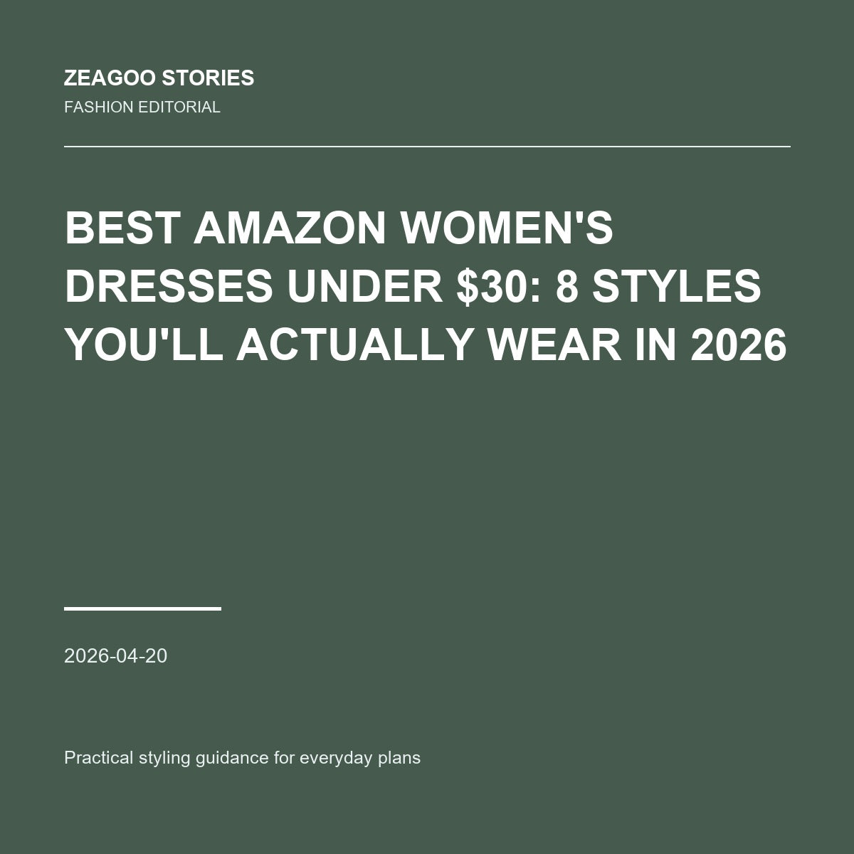Best Amazon Women's Dresses Under $30: 8 Styles You'll Actually Wear in 2026