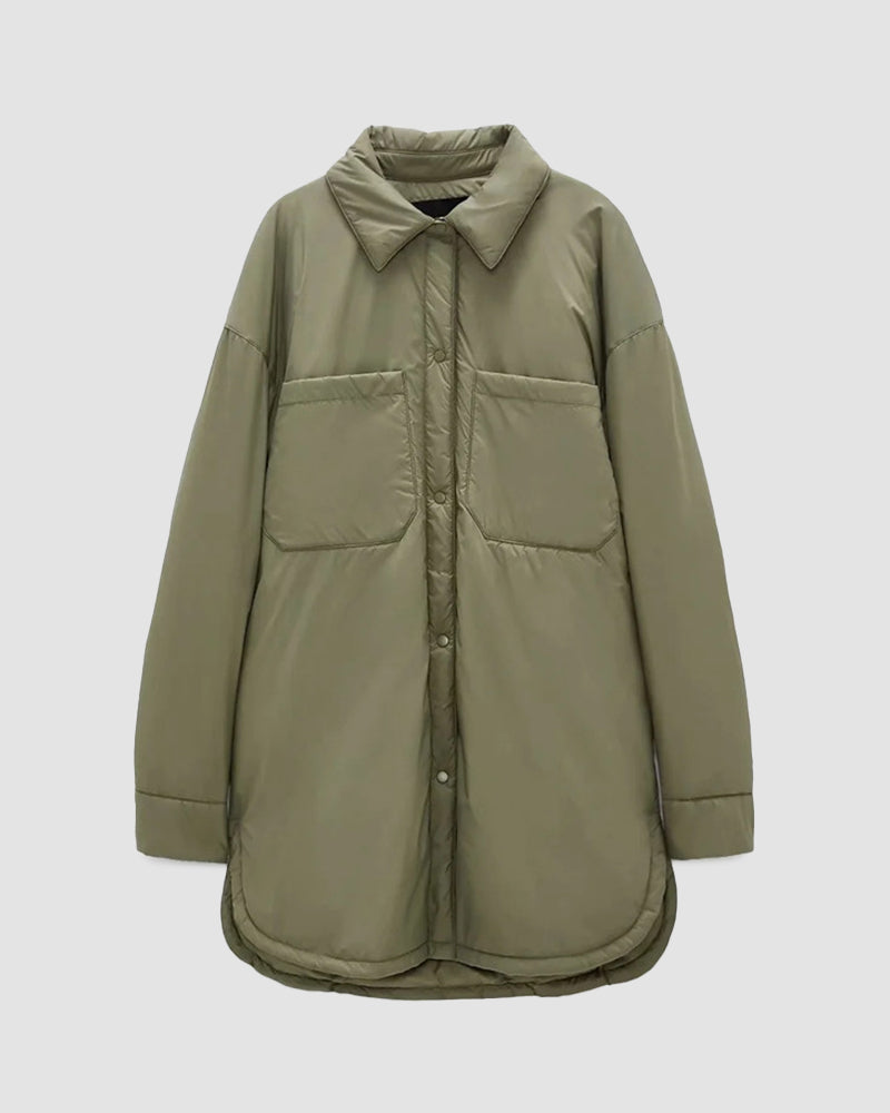 Mid-length Thin Cotton Shirt Jacket
