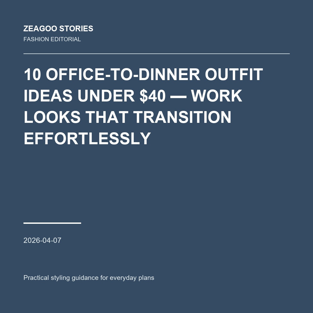 10 Office-to-Dinner Outfit Ideas Under $40 — Work Looks That Transition Effortlessly