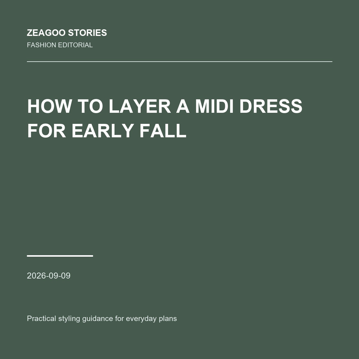 How to Layer a Midi Dress for Early Fall
