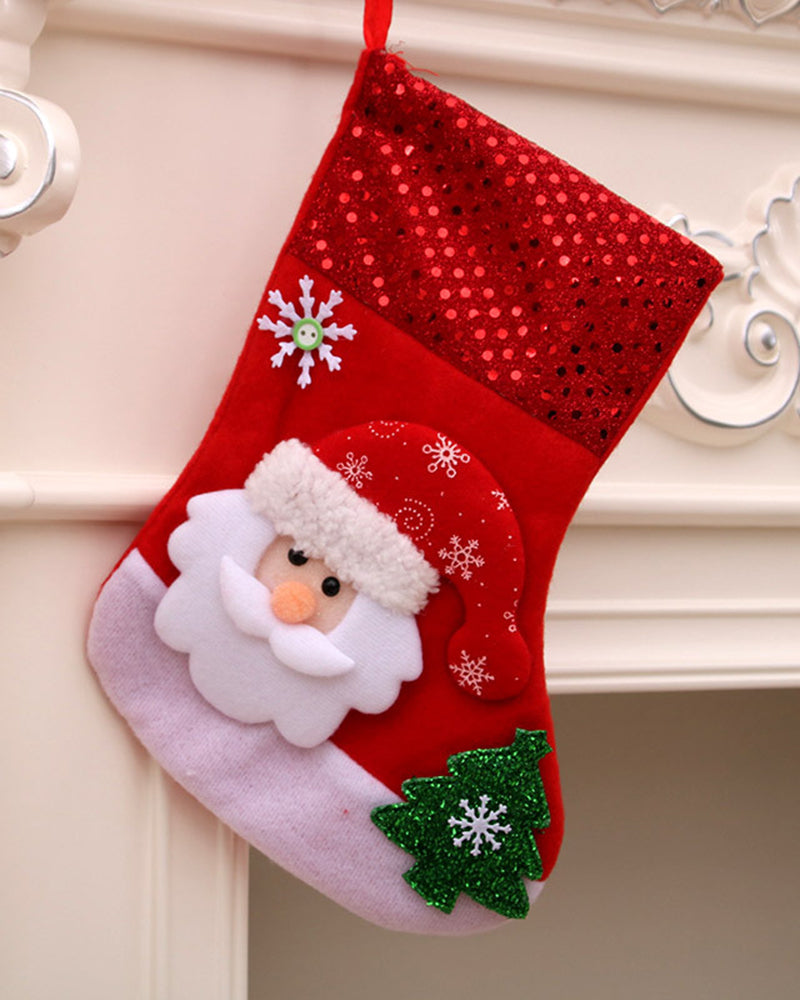 Santa Claus Little Socks Christmas Tree Gift Bags