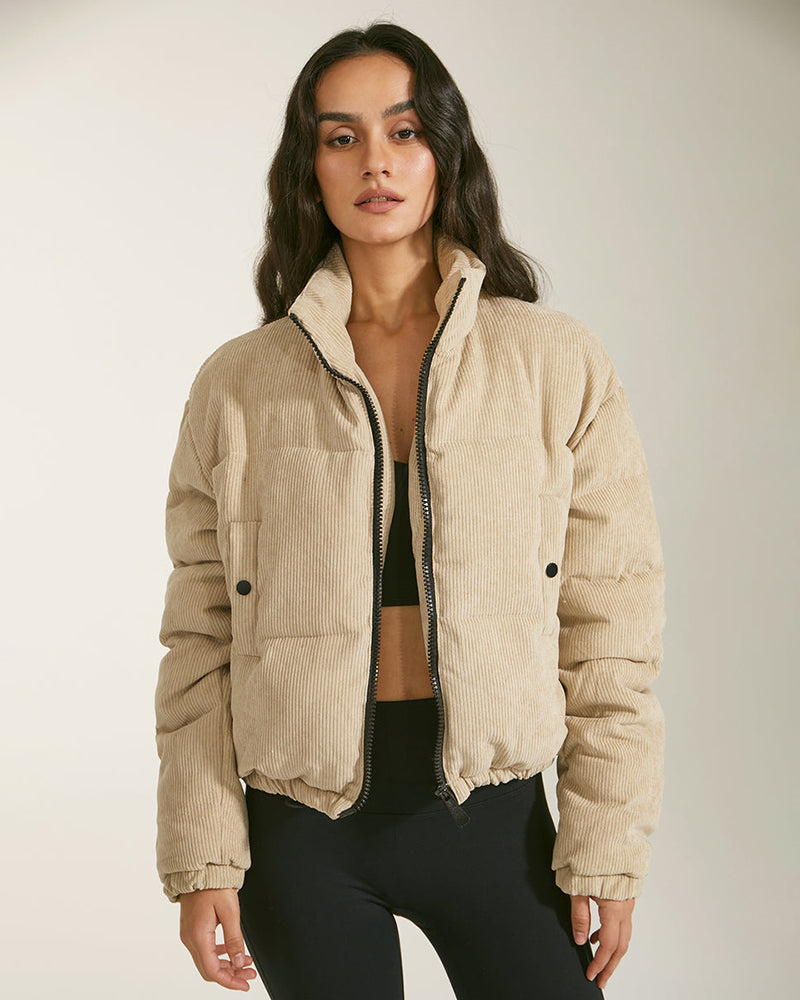 Stand-up Neck Thick Velvet Short Cotton Jacket