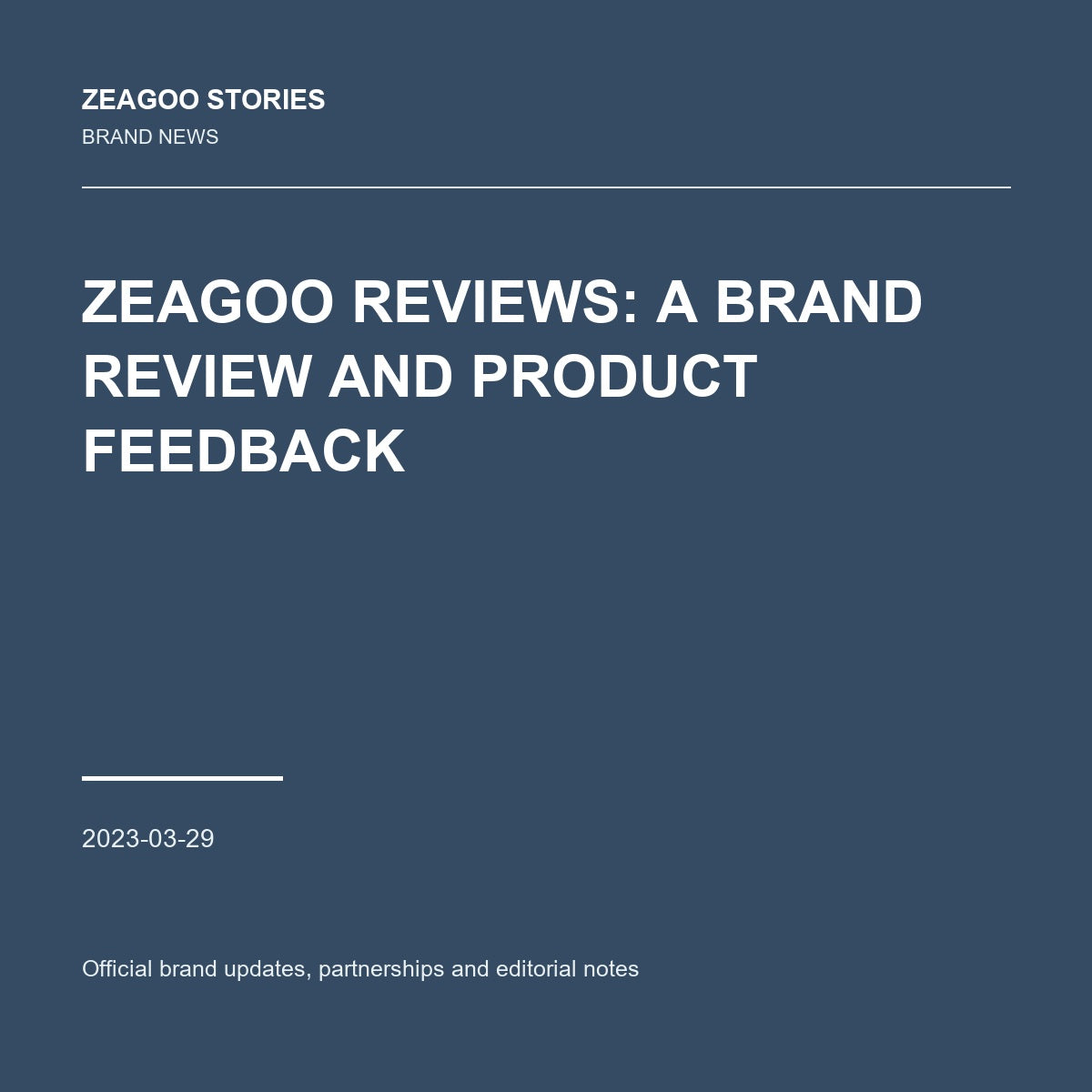 Zeagoo Reviews: A Brand Review and Product Feedback