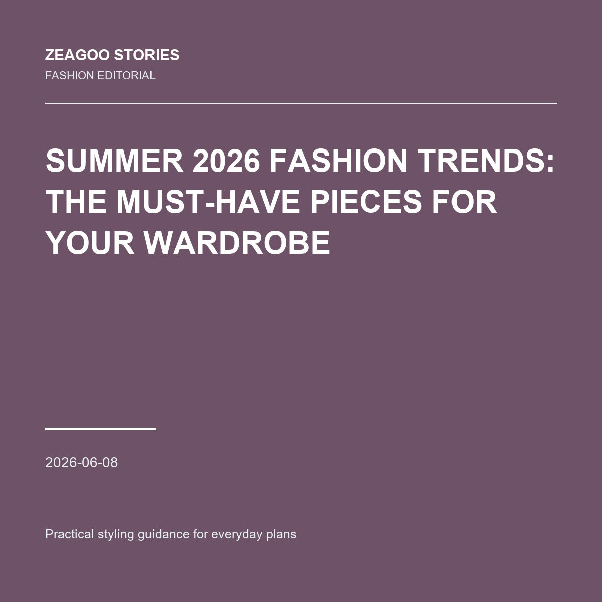 Summer 2026 Fashion Trends: The Must-Have Pieces for Your Wardrobe