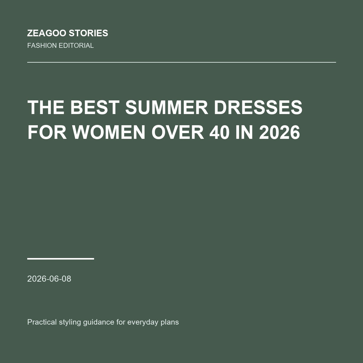 The Best Summer Dresses for Women Over 40 in 2026