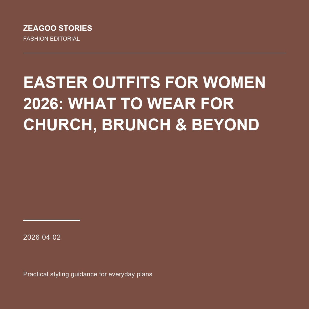 Easter Outfits for Women 2026: What to Wear for Church, Brunch & Beyond