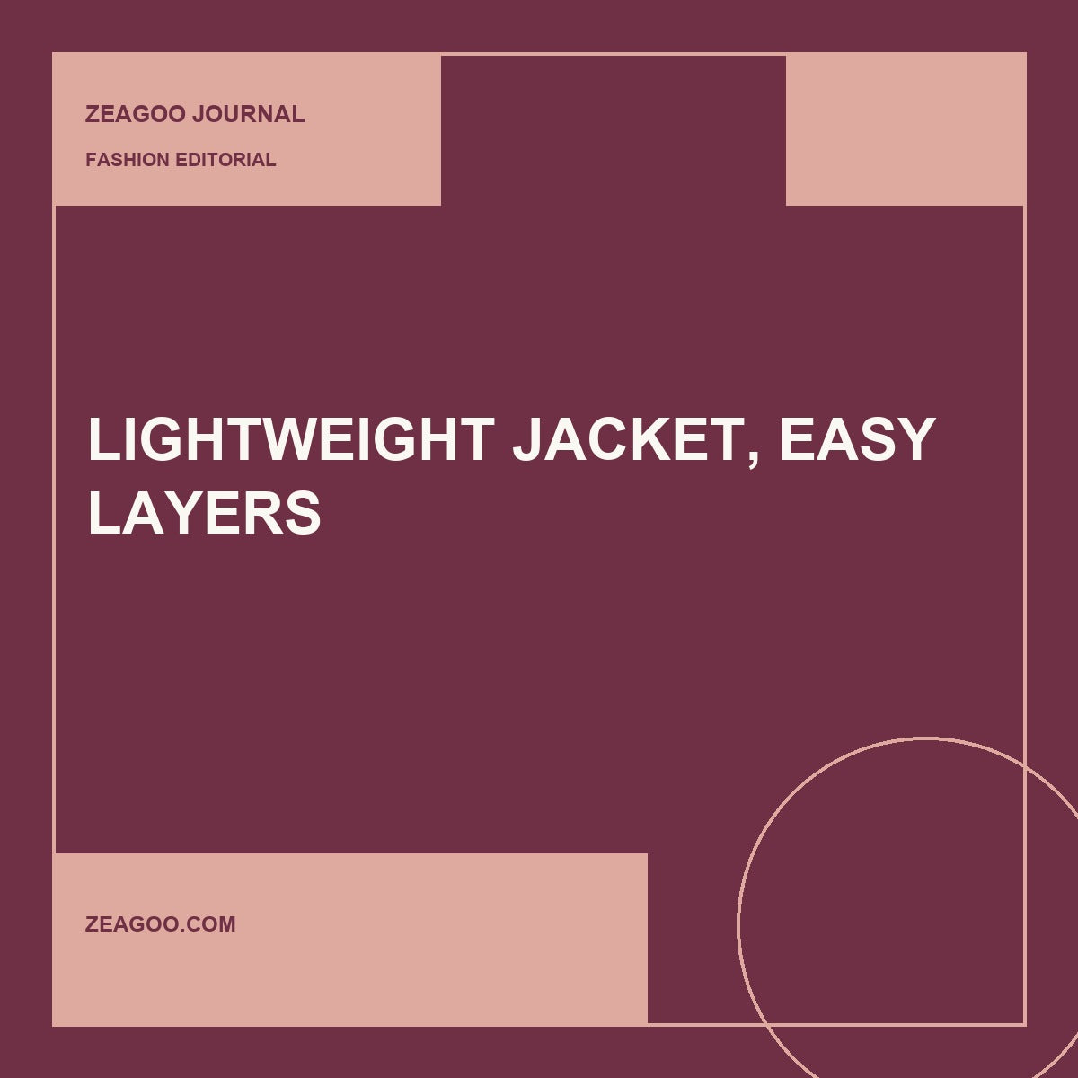 How to Style a Lightweight Jacket in Early Fall