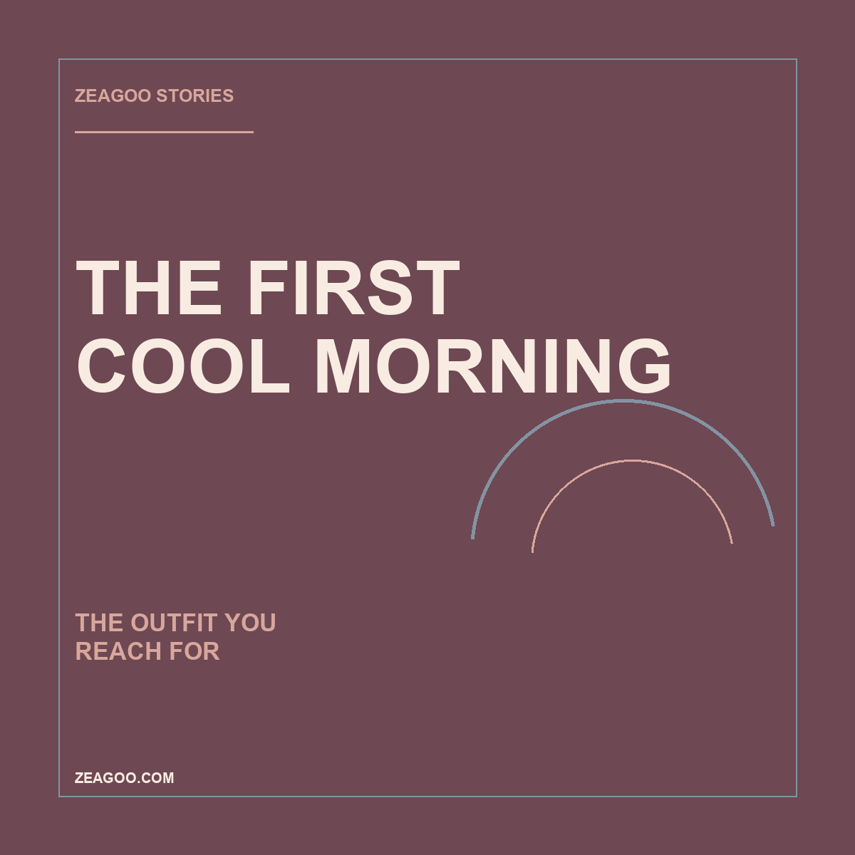 The First Cool Morning and the Outfit You Reach For