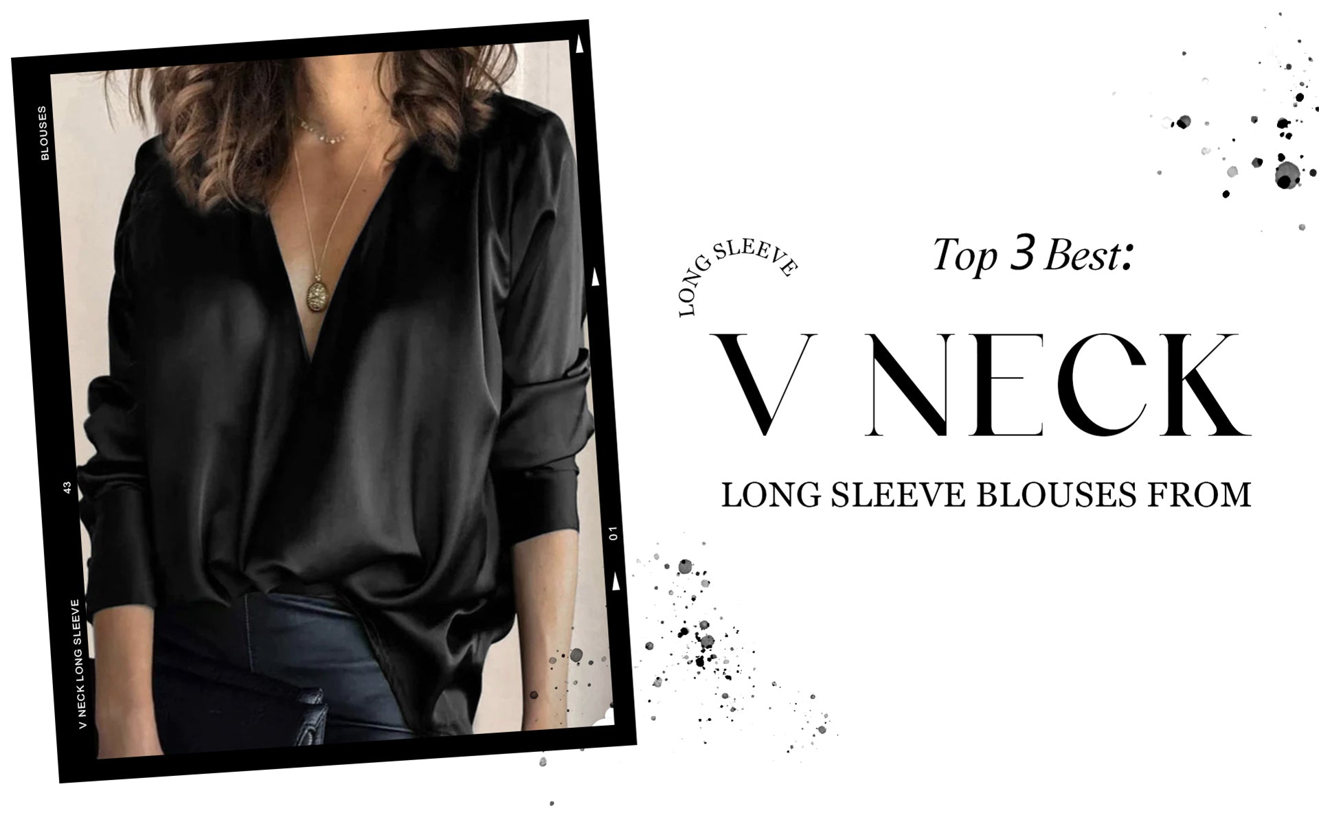 Top 3 Best V Neck Long Sleeve Blouses from Zeagoo