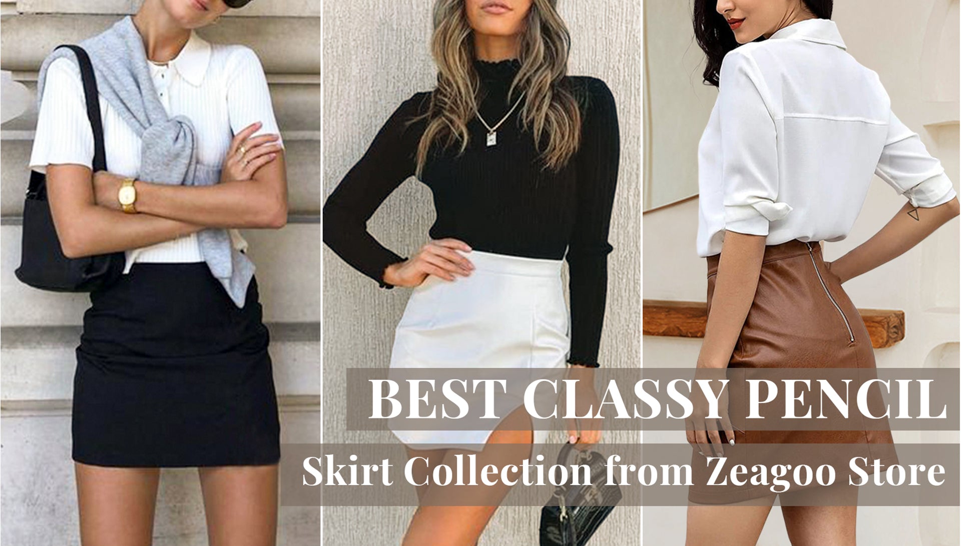 Best Pencil Skirts and High Waisted Pencil Skirts Collection from Zeagoo Store