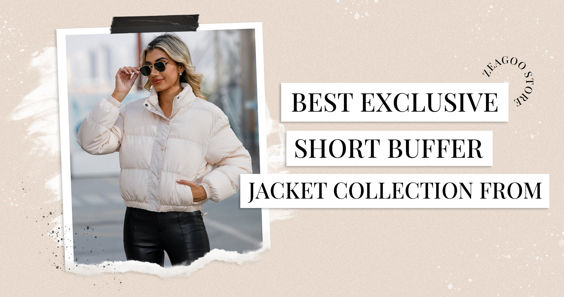Short Puffer Jacket Outerwear Collection from Zeagoo Store