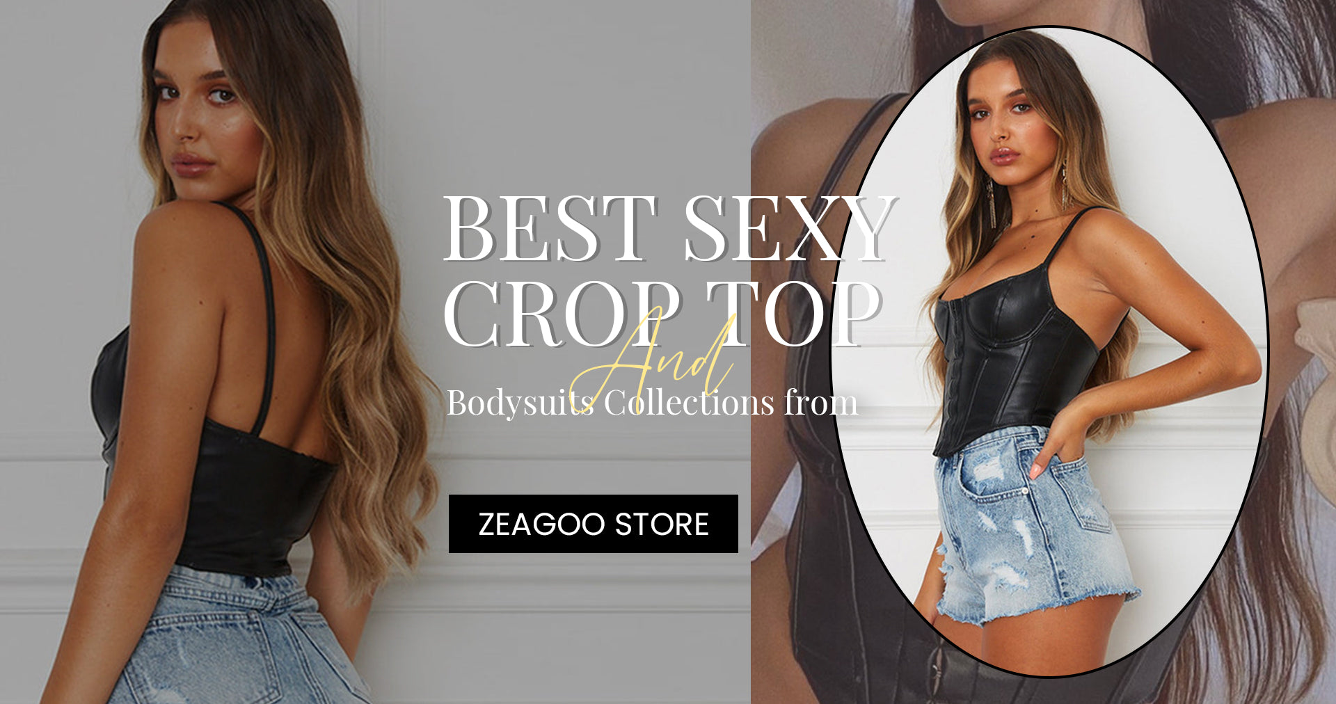 Best Sexy Crop Top and Bodysuits Collections from Zeagoo Store