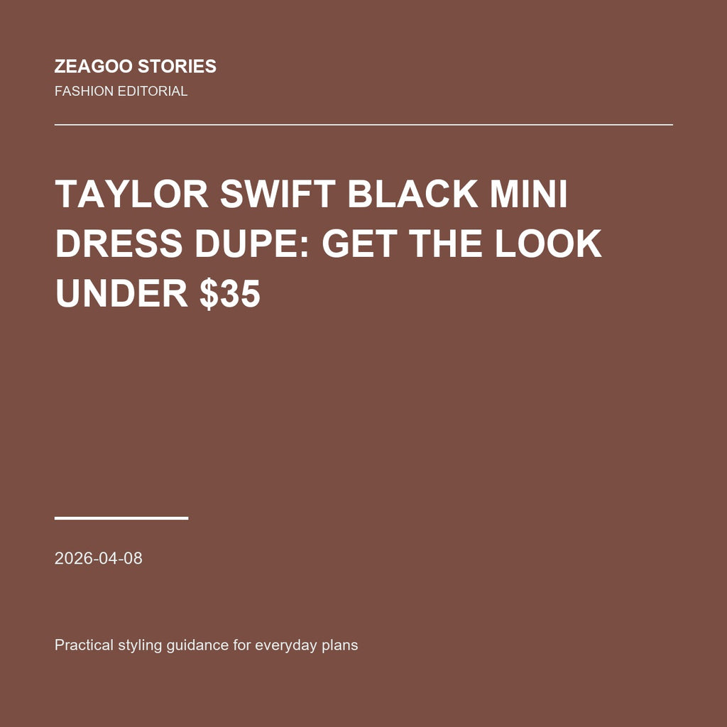 Taylor Swift Black Mini Dress Dupe: Get the Look Under $35