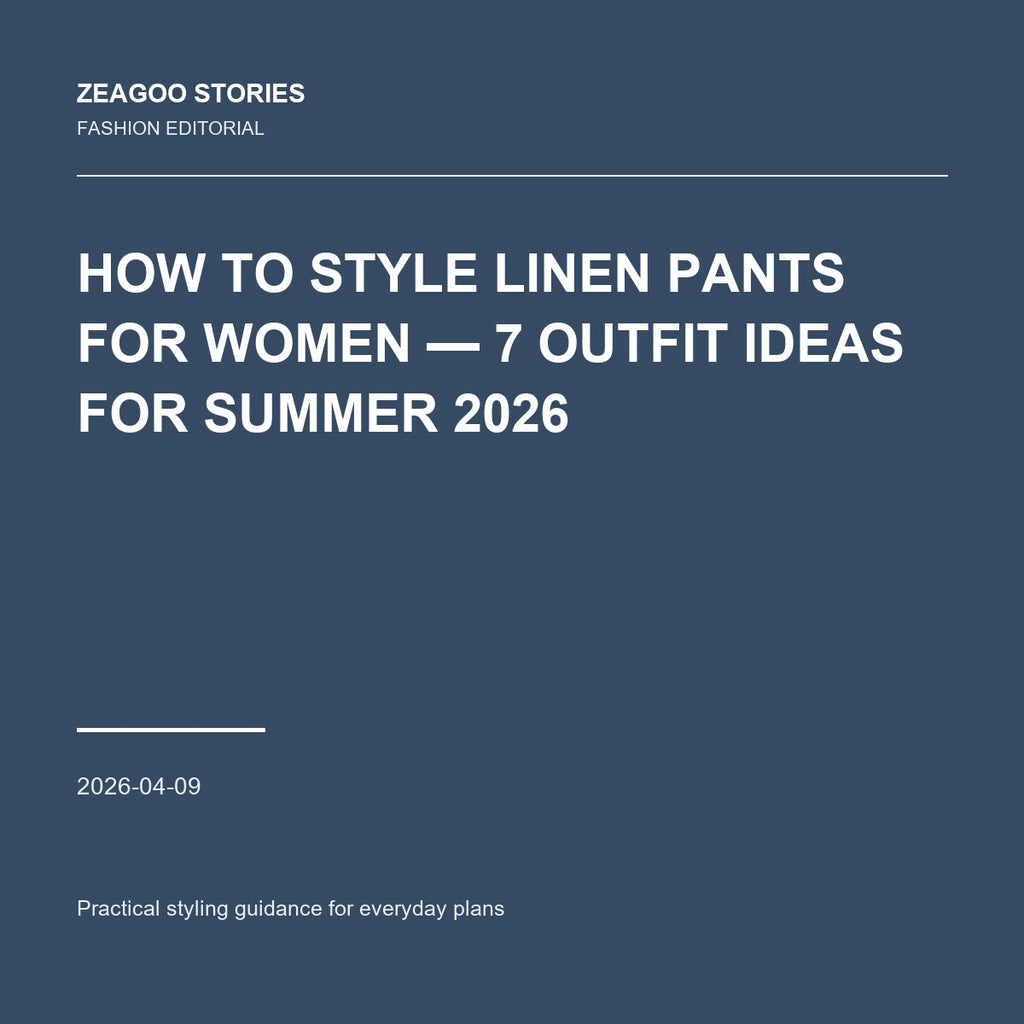 How to Style Linen Pants for Women — 7 Outfit Ideas for Summer 2026