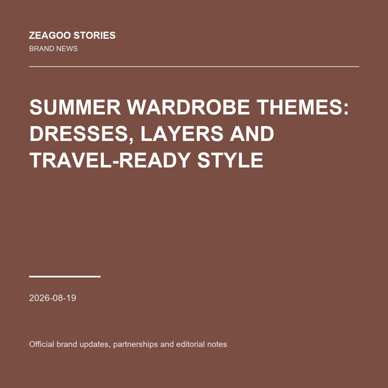 Summer Wardrobe Themes: Dresses, Layers and Travel-Ready Style