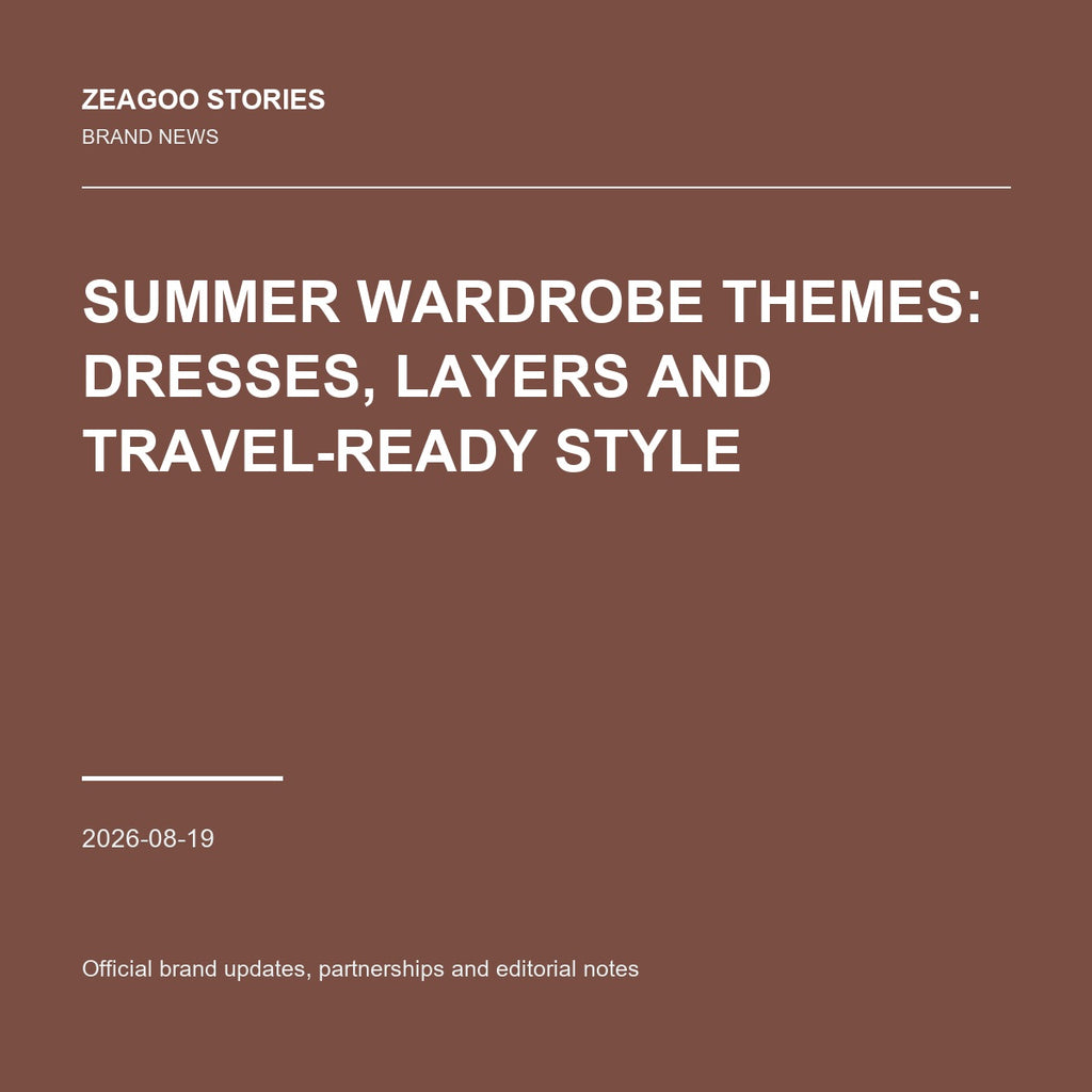 Summer Wardrobe Themes: Dresses, Layers and Travel-Ready Style