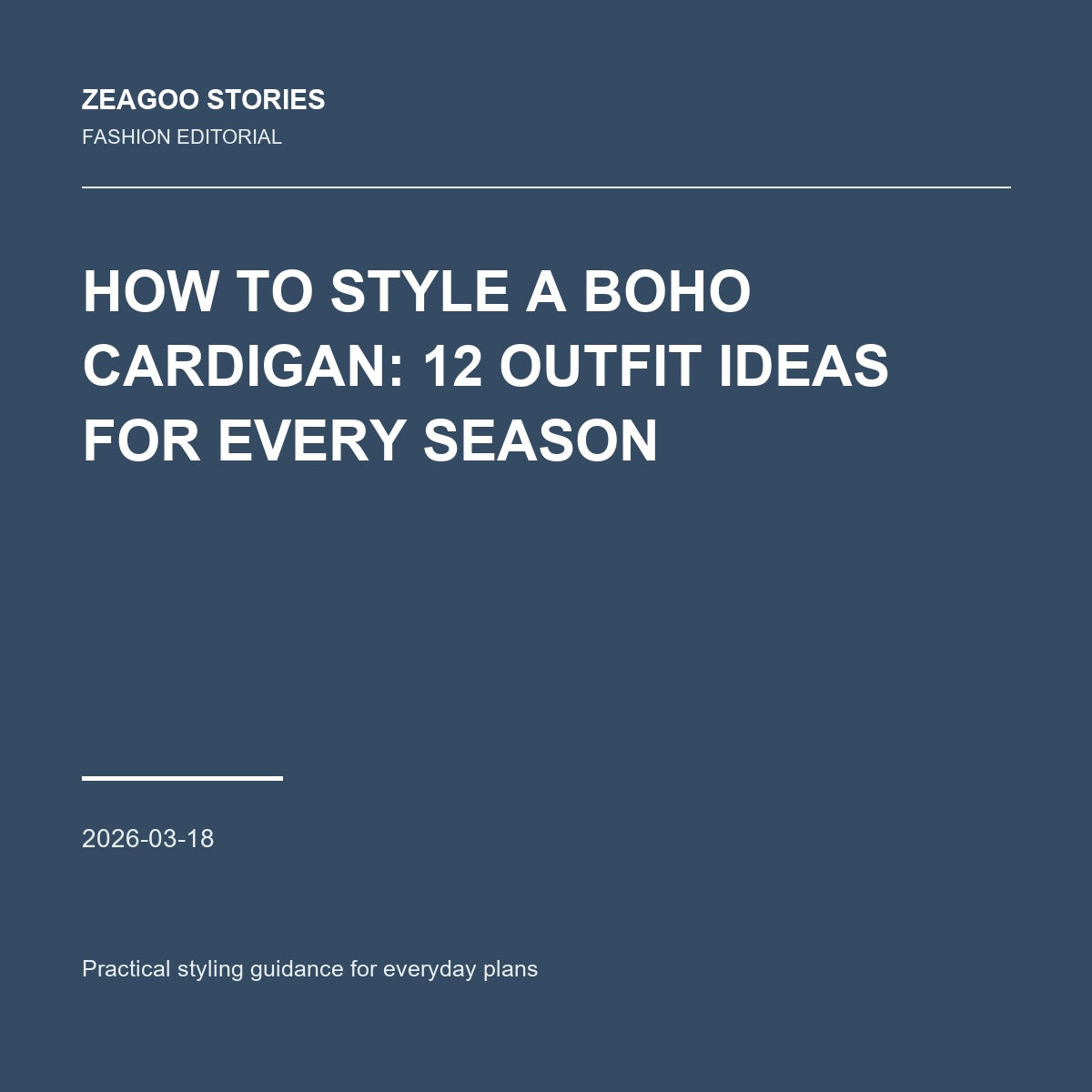 How to Style a Boho Cardigan: 12 Outfit Ideas for Every Season