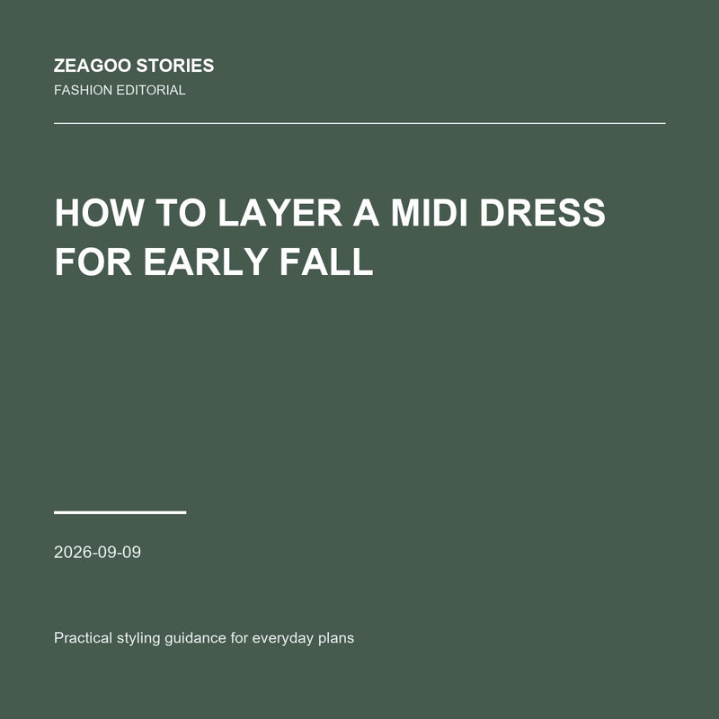 How to Layer a Midi Dress for Early Fall