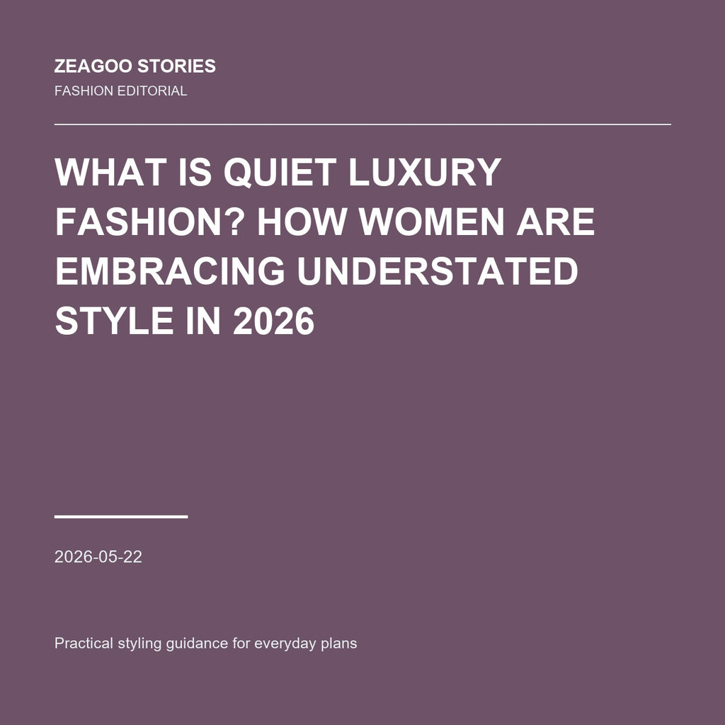What Is Quiet Luxury Fashion? How Women Are Embracing Understated Style in 2026