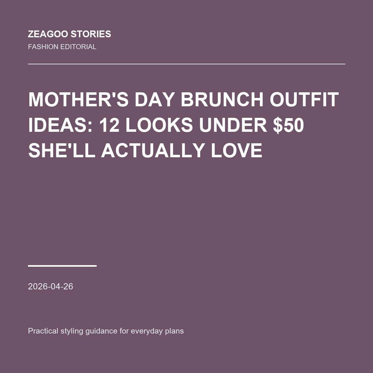 Mother's Day Brunch Outfit Ideas: 12 Looks Under $50 She'll Actually Love