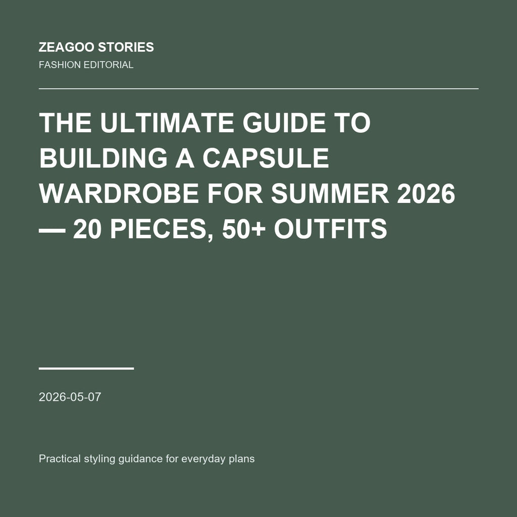 The Ultimate Guide to Building a Capsule Wardrobe for Summer 2026 — 20 Pieces, 50+ Outfits