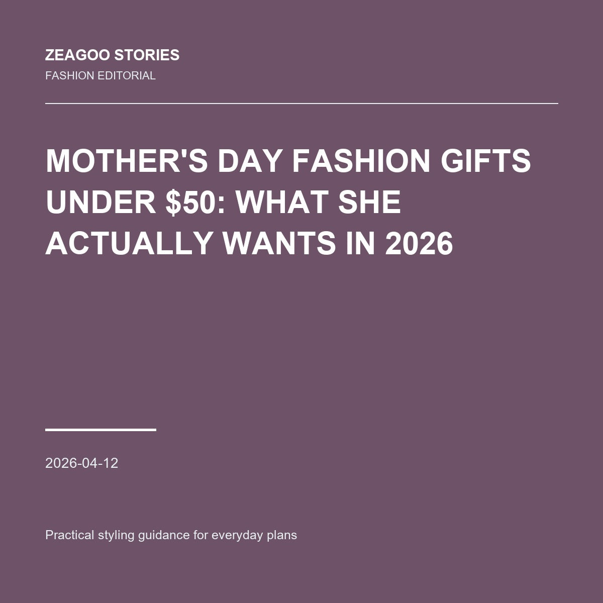 Mother's Day Fashion Gifts Under $50: What She Actually Wants in 2026