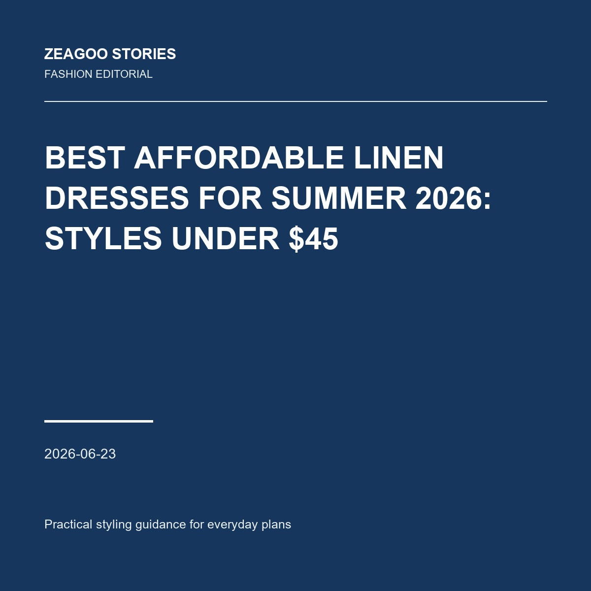 Best Affordable Linen Dresses for Summer 2026: Styles Under $45