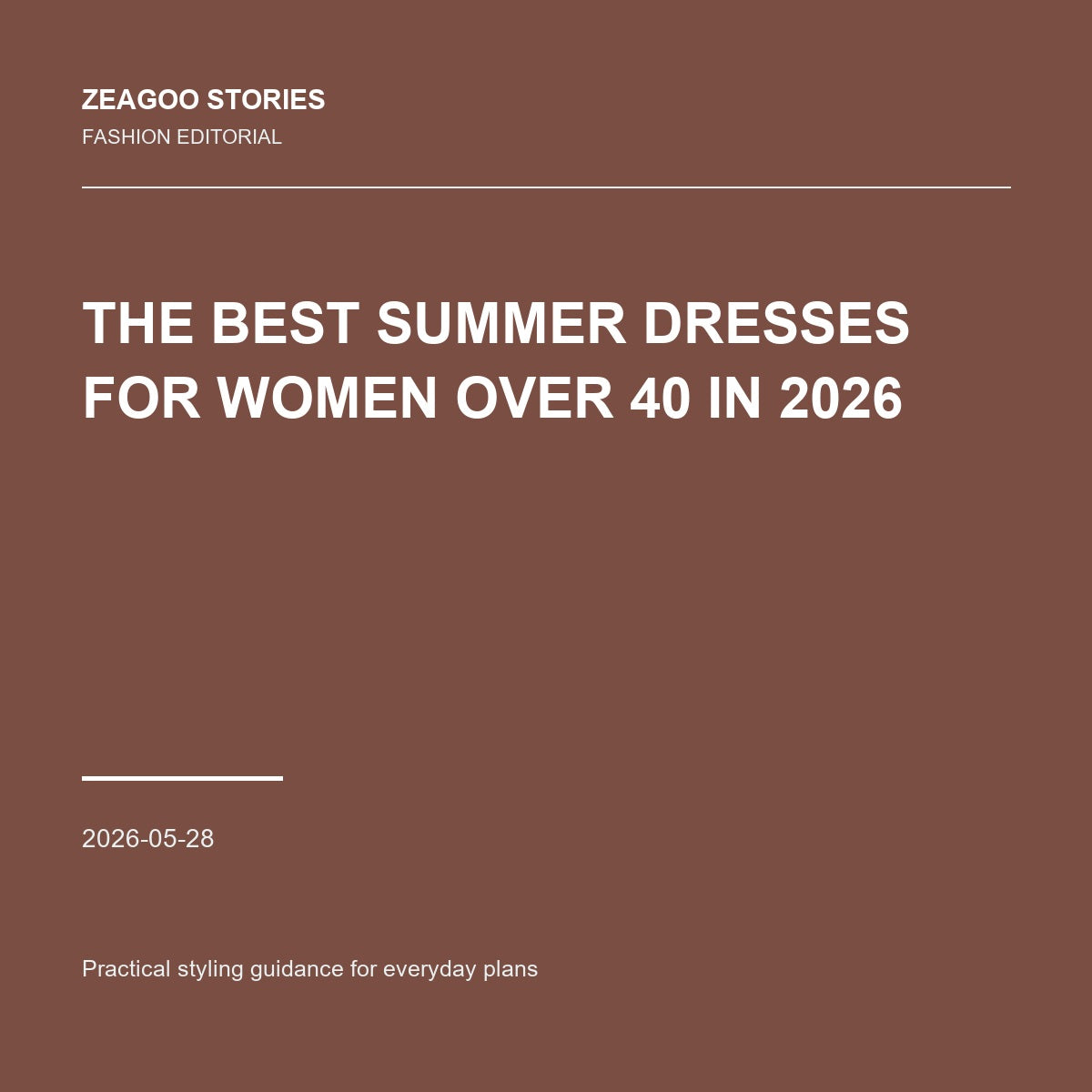 The Best Summer Dresses for Women Over 40 in 2026