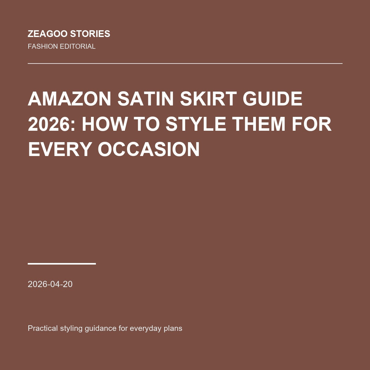 Amazon Satin Skirt Guide 2026: How to Style Them for Every Occasion