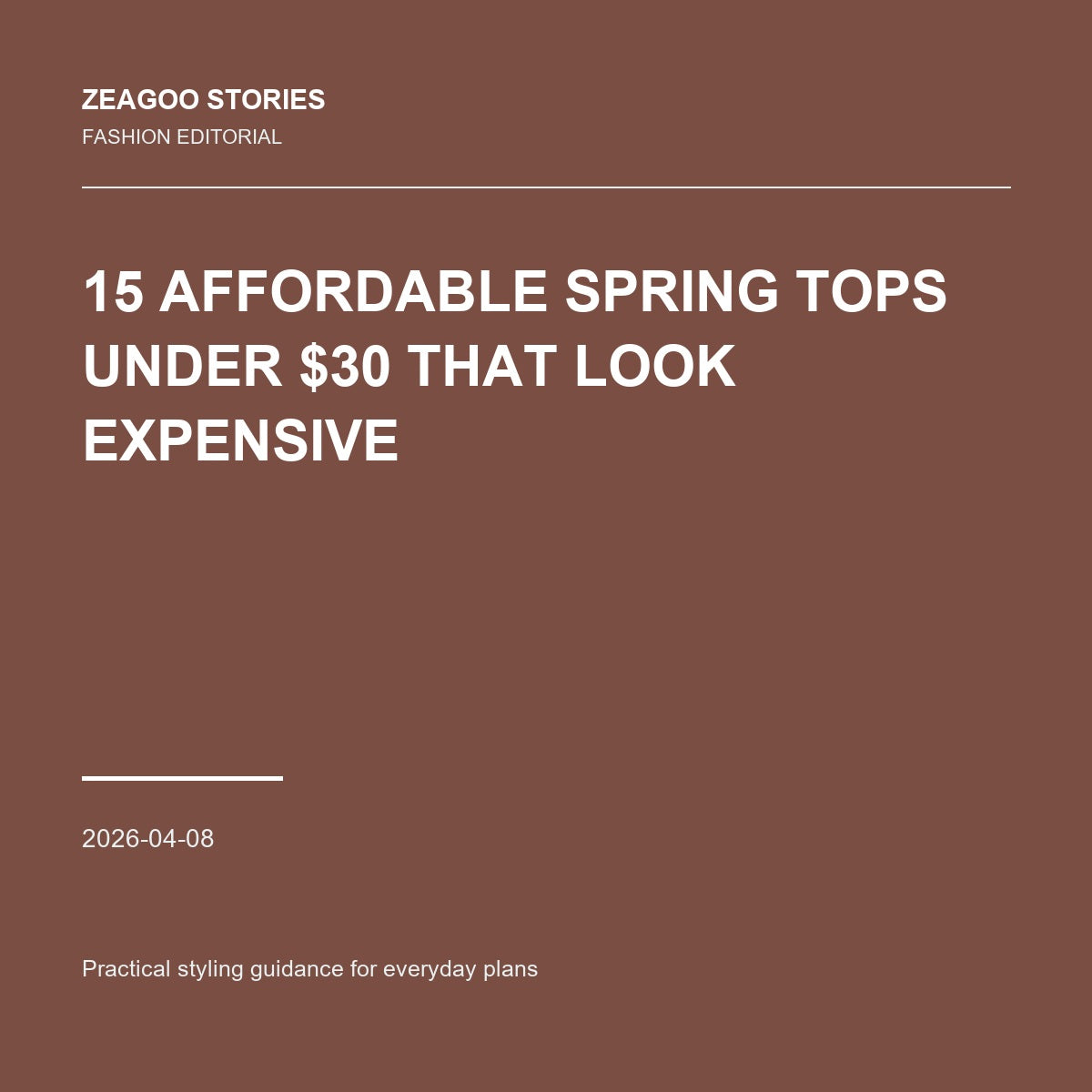 15 Affordable Spring Tops Under $30 That Look Expensive