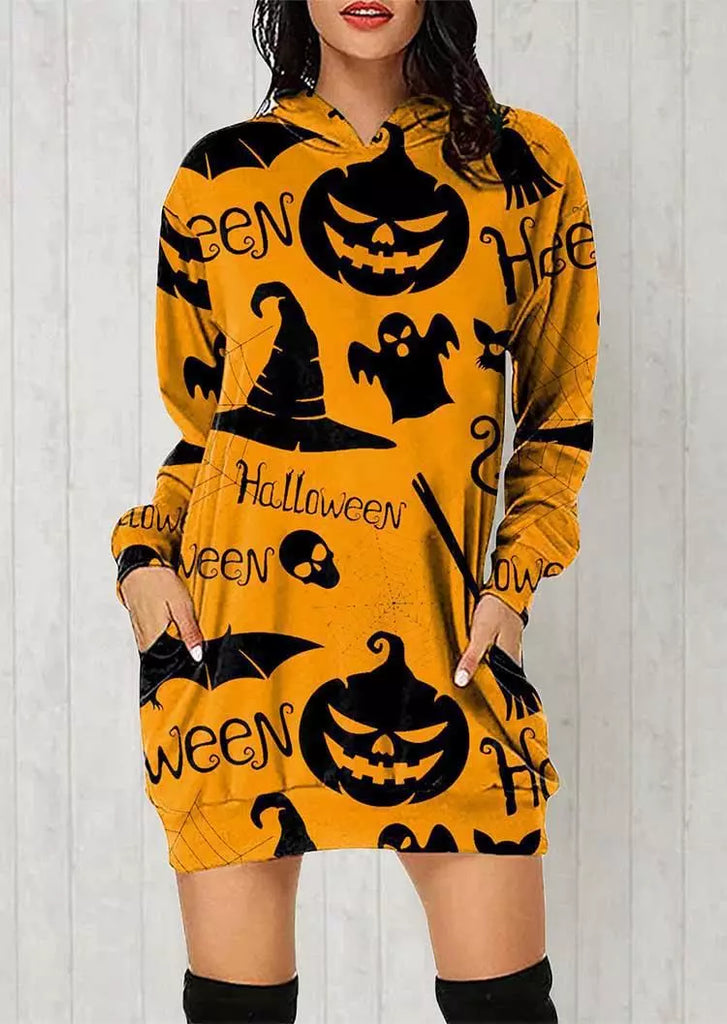 Pocket Hooded Mini Dress