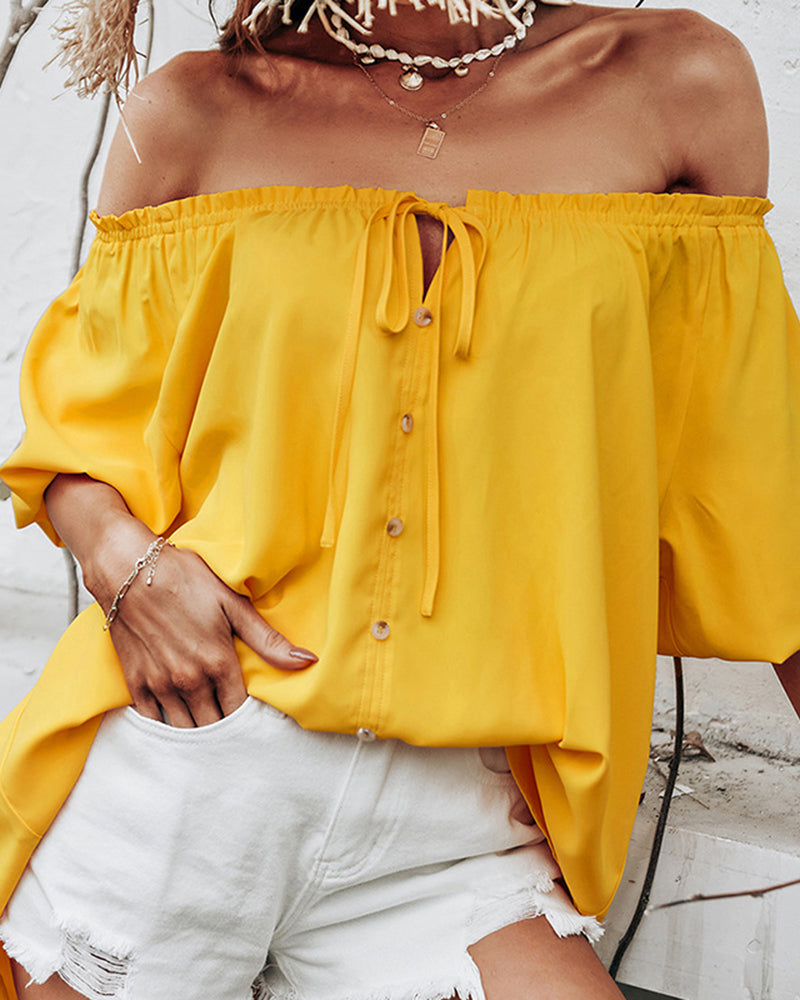 Off Shoulder Casual Top