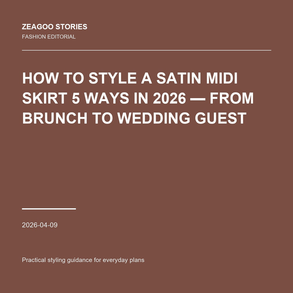 How to Style a Satin Midi Skirt 5 Ways in 2026 — From Brunch to Wedding Guest