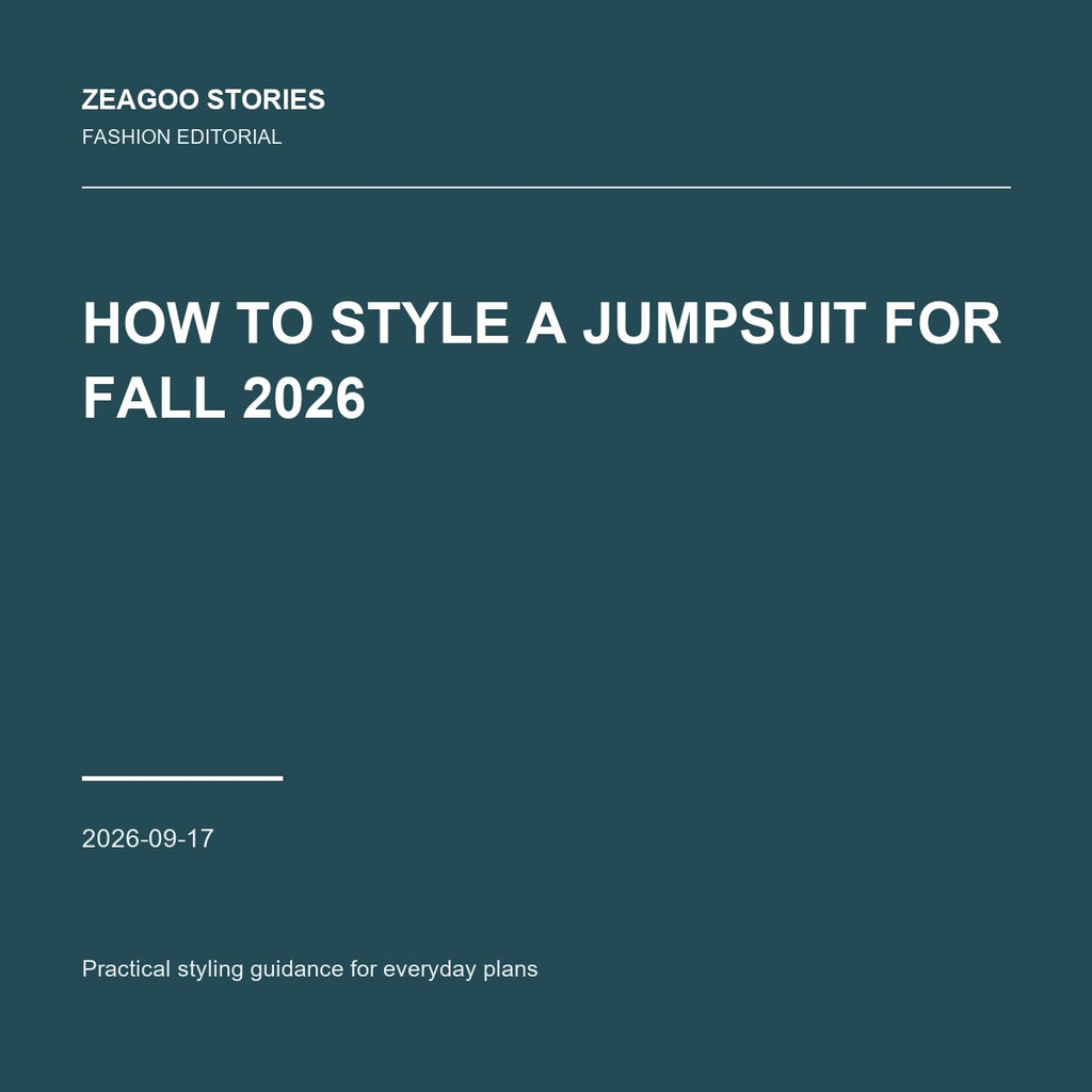 How to Style a Jumpsuit for Fall 2026