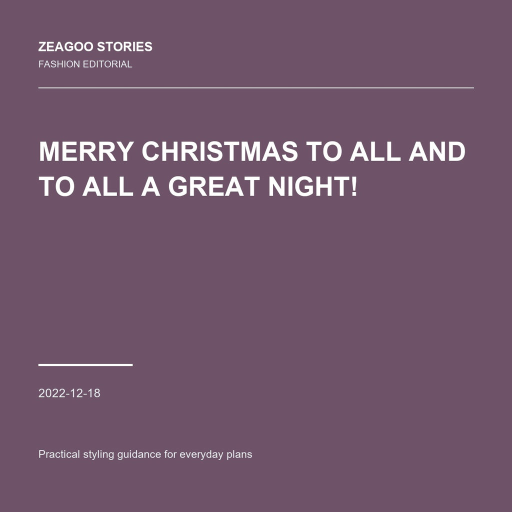 Merry Christmas to All and to All a Great Night!