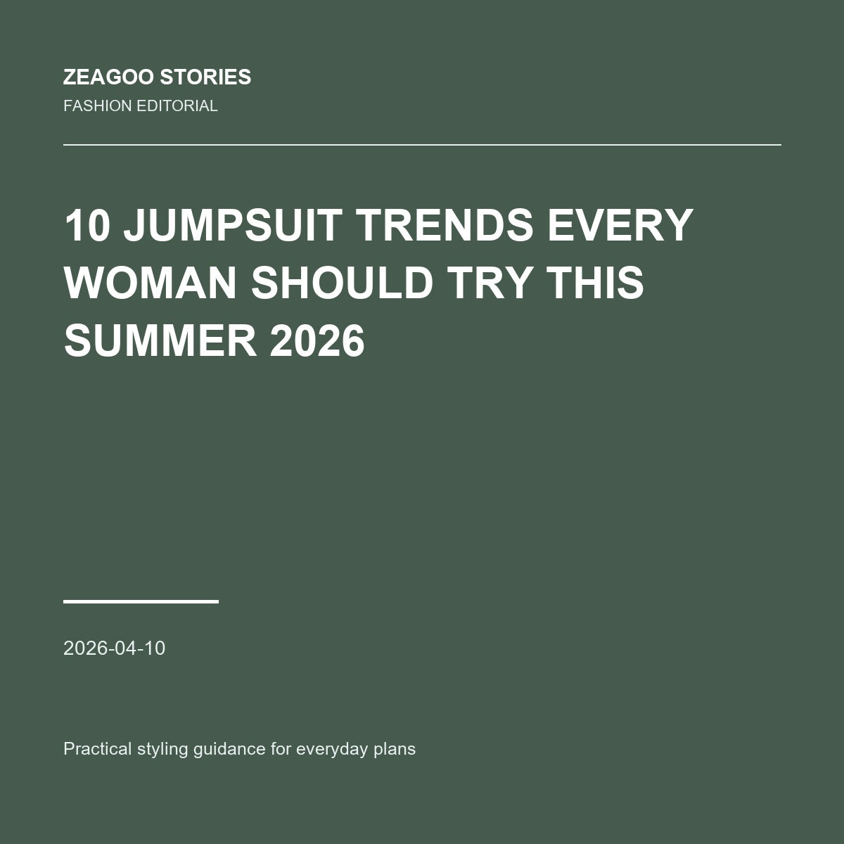 10 Jumpsuit Trends Every Woman Should Try This Summer 2026
