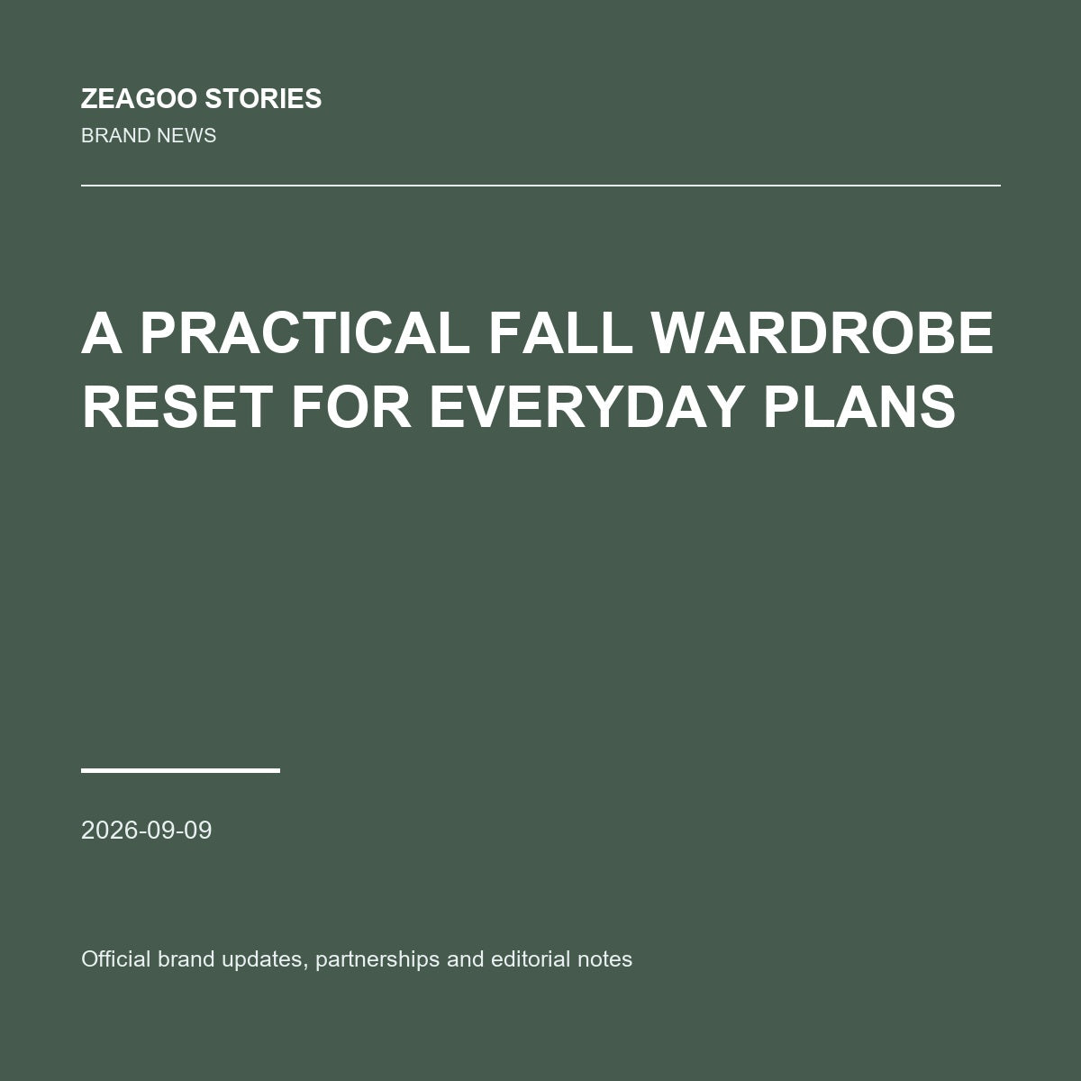 A Practical Fall Wardrobe Reset for Everyday Plans