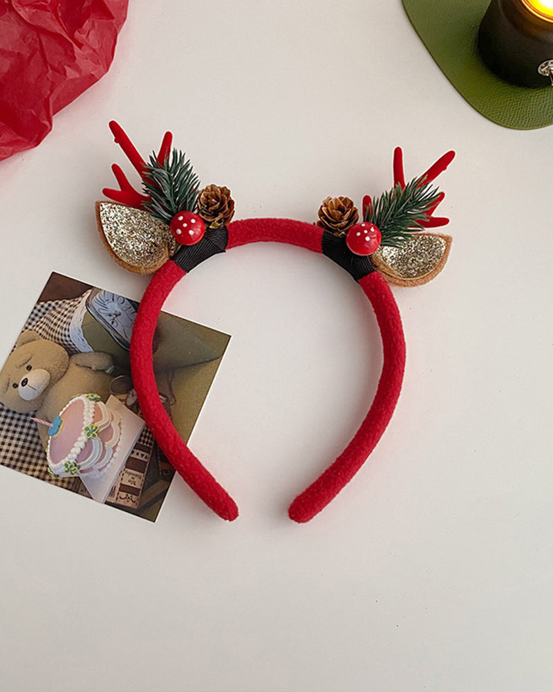 Christmas Elk Hair Clip Decoration