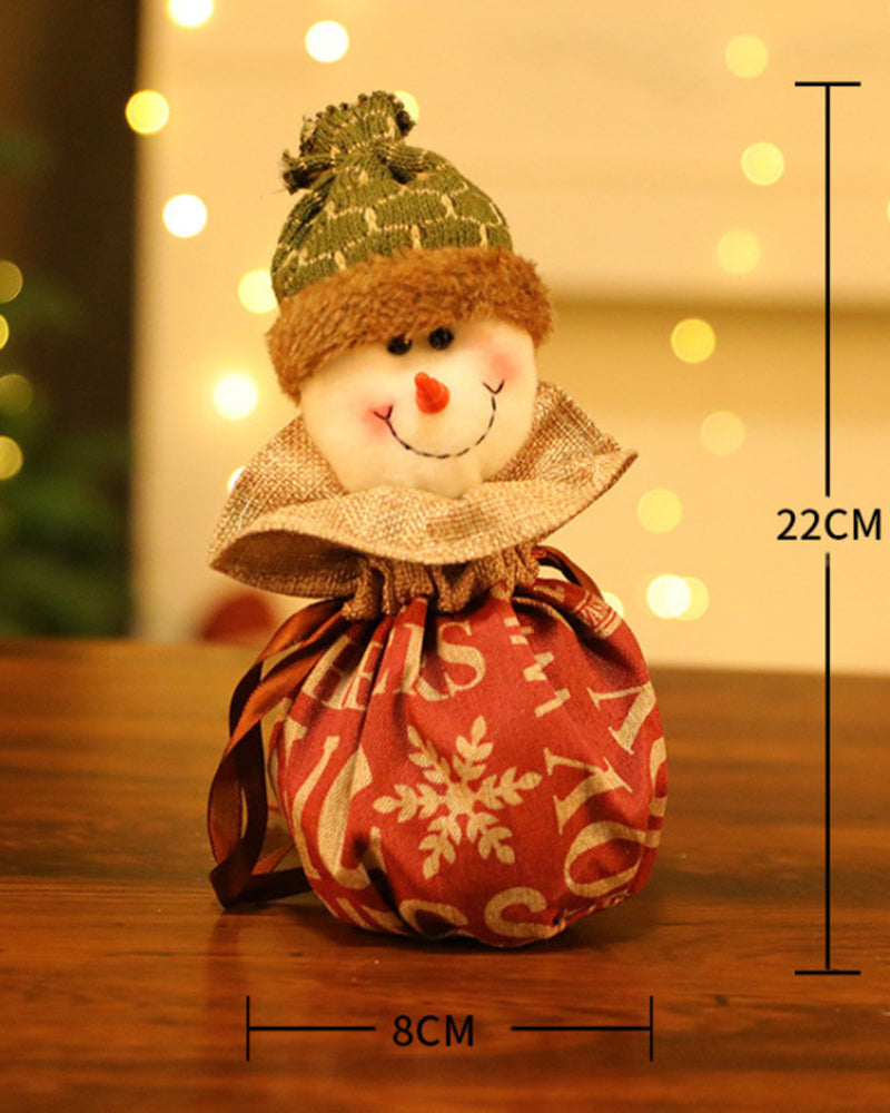 Christmas Santa Claus Snowman Gift Bags