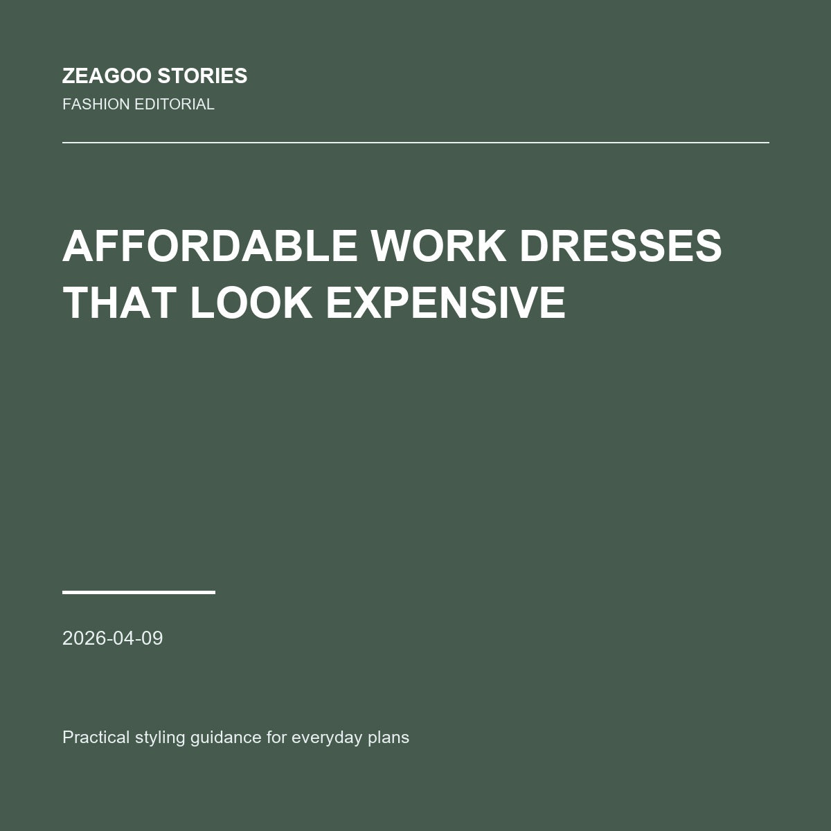 Affordable Work Dresses That Look Expensive
