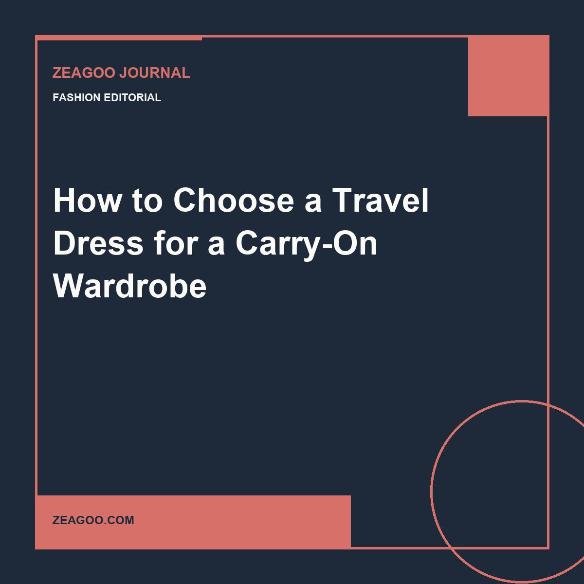 How to Choose a Travel Dress for a Carry-On Wardrobe