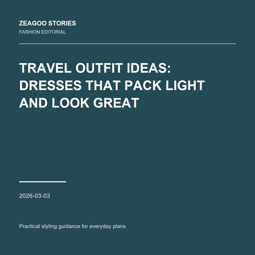 Travel Outfit Ideas: Dresses That Pack Light and Look Great