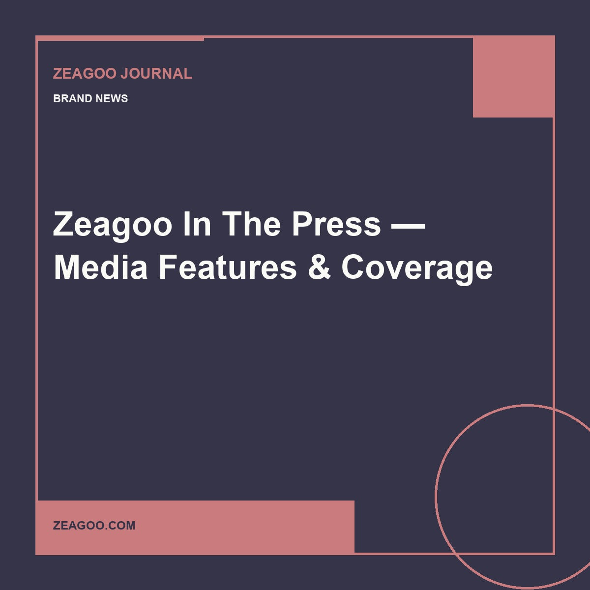 Zeagoo In The Press — Media Features & Coverage