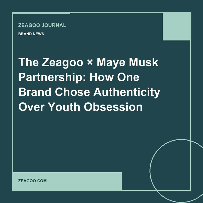 The Zeagoo × Maye Musk Partnership: How One Brand Chose Authenticity Over Youth Obsession