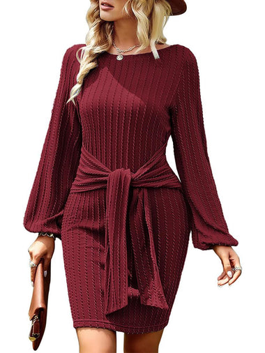 Zeagoo Women's Casual Knit Dress Long Sleeve Bodycon Dress ZEAGOO Zeagoo Women's Casual Knit Dress Long Sleeve Bodycon Dress ZEAGOO