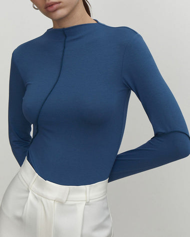 Slim Stretch Long Sleeve Blouses Casual T Shirts Tops